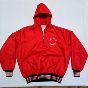 Vintage Leader Sportswear Peyton Panthers Red Jacket Mens XL Windbreaker
